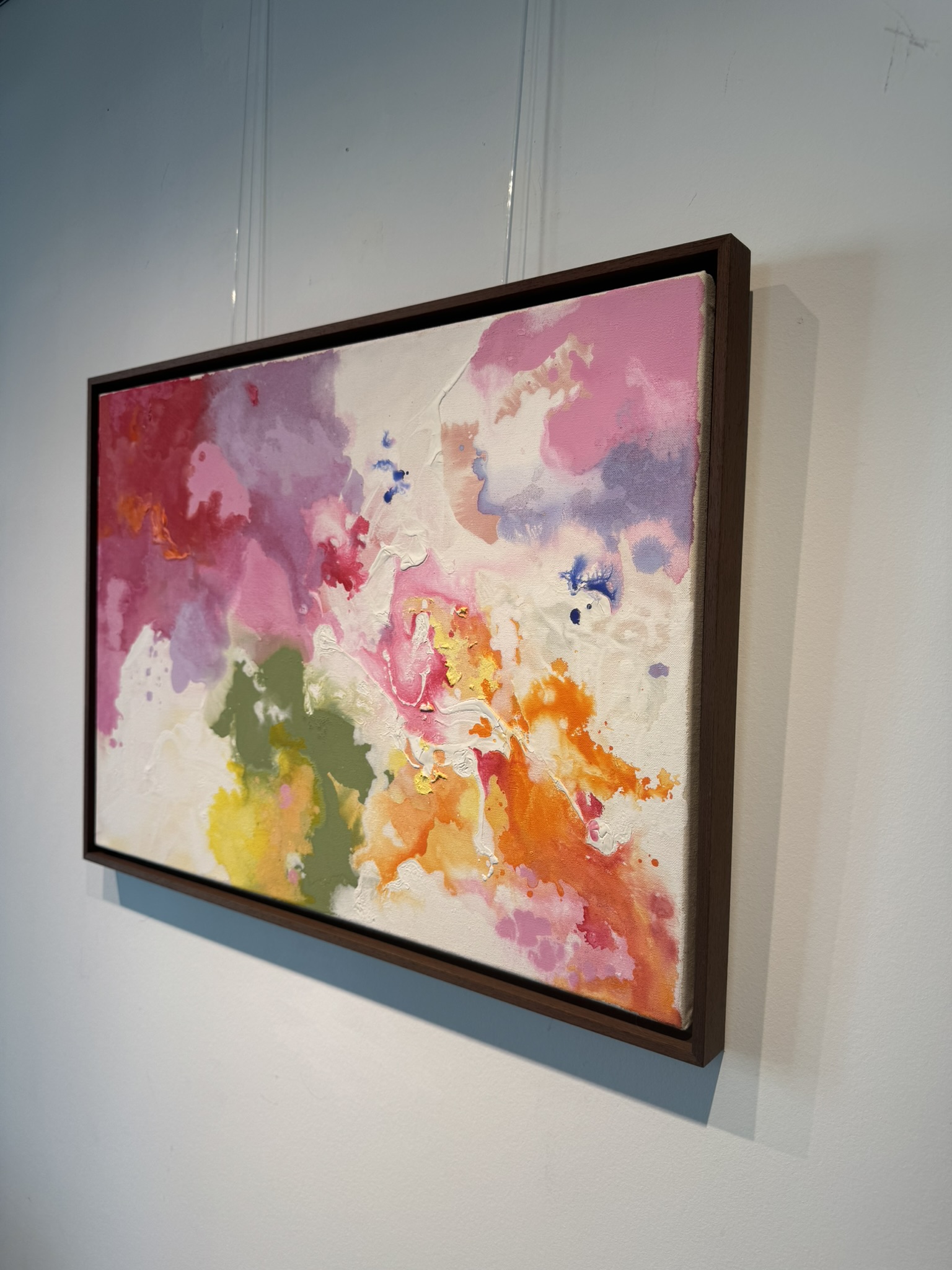 Spielraum - gelöst, 2026, Acryl auf roher Baumwollleinwand, Ansicht 2